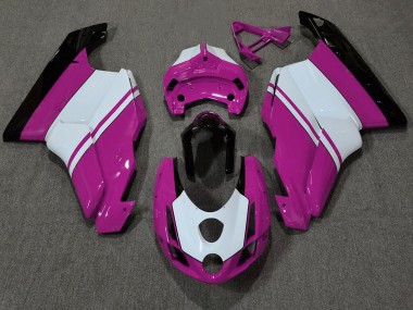 Rosa Lucido & Bianco 03-04 Ducati 749 999 Carene Moto