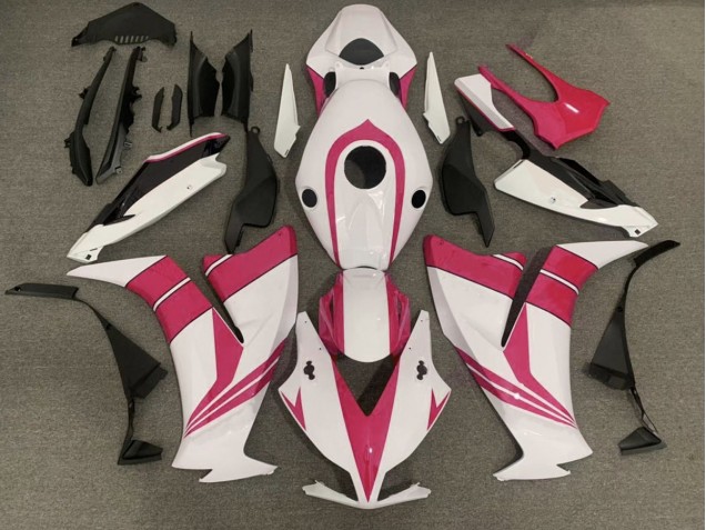 Rosa Lucido & Bianco 12-16 Honda CBR1000RR Carene Moto Rosa Lucido & Bianco 12-16 Honda CBR1000RR Carene Moto