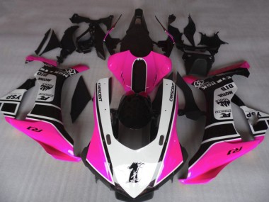 Rosa Lucido & Bianco 15-19 Yamaha R1 Carene Moto