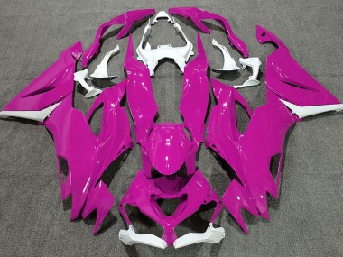Rosa Lucido & Bianco 19-23 Kawasaki ZX6R Carene Moto