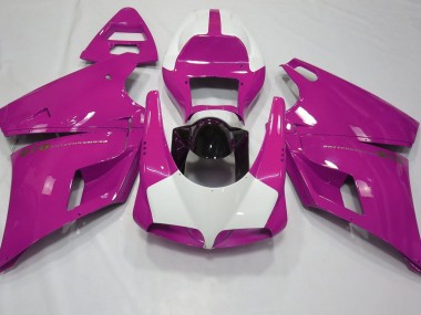 Rosa Lucido & Bianco 93-05 Ducati 996 748 916 998 Carene Moto