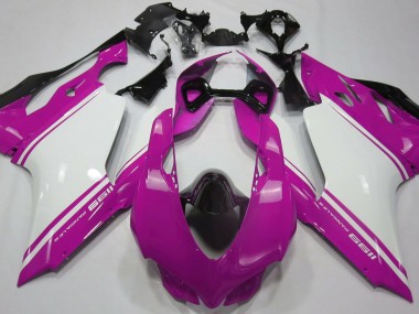 Rosa Lucido Bianco & Nero 11-14 Ducati 1199 Carene Moto