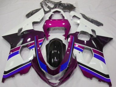 Rosa Lucido & Blu 04-05 Suzuki GSXR 600-750 Carene Moto