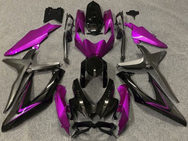 Rosa Lucido & Verde R 08-10 Suzuki GSXR 600-750 Carene Moto