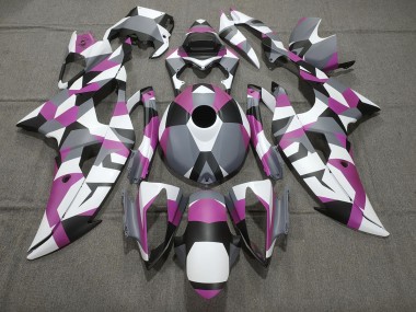 Rosa Mimetico Tinta Unita 08-16 Yamaha R6 Carene Moto