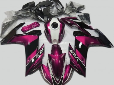 Rosa & Nero Lucido 15-18 Yamaha R3 Carene Moto
