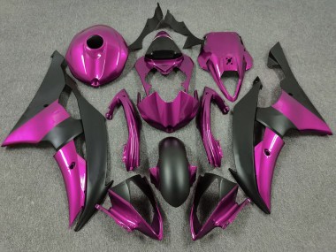 Rosa & Nero Opaco 08-16 Yamaha R6 Carene Moto