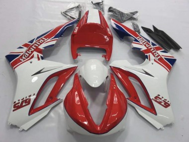 Rosso & Bianco 09-12 Triumph Daytona 675 Carene Moto