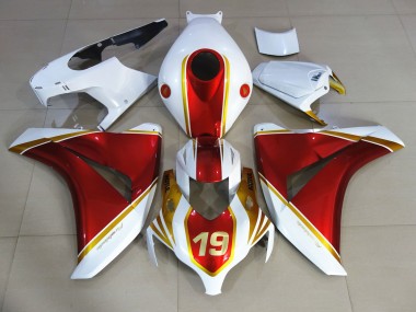 Rosso & Bianco 19 08-11 Honda CBR1000RR Carene Moto
