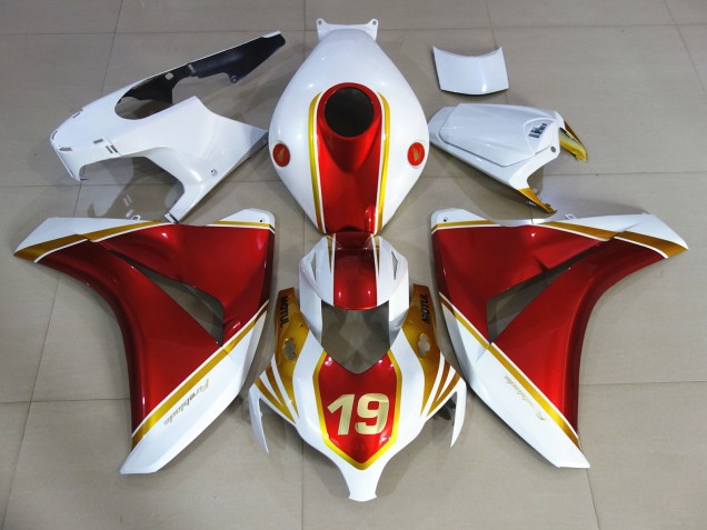 Rosso & Bianco 19 08-11 Honda CBR1000RR Carene Moto Rosso & Bianco 19 08-11 Honda CBR1000RR Carene Moto