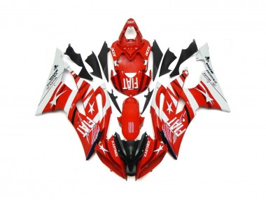 Rosso & Bianco Con Stelle 08-16 Yamaha R6 Carene Moto