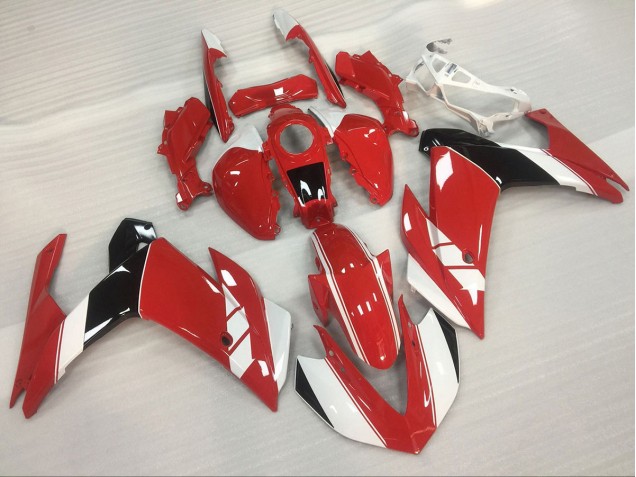 Rosso & Bianco Lucido 15-18 Yamaha R3 Carene Moto Rosso & Bianco Lucido 15-18 Yamaha R3 Carene Moto