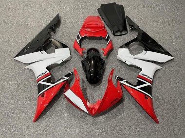 Rosso Bianco & Nero 03-04 Yamaha R6 Carene Moto