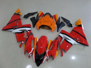 Rosso Bianco Rosa 04-05 Kawasaki ZX10R Carene Moto