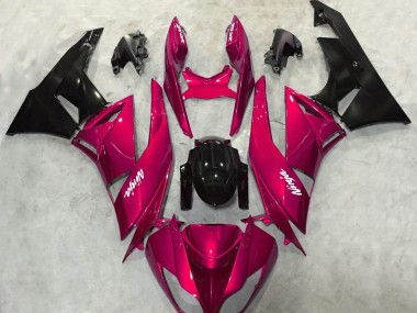 Rosso Brillante Brillante 09-12 Kawasaki ZX6R Carene Moto
