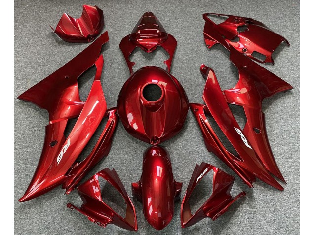 Rosso Caramella 08-16 Yamaha R6 Carene Moto Rosso Caramella 08-16 Yamaha R6 Carene Moto