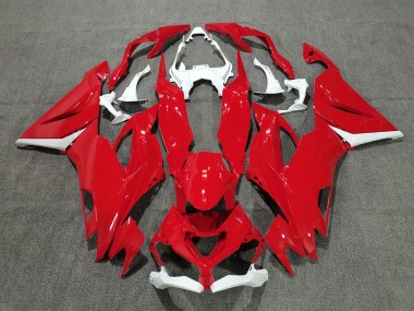 Rosso Con Bianco 19-23 Kawasaki ZX6R Carene Moto