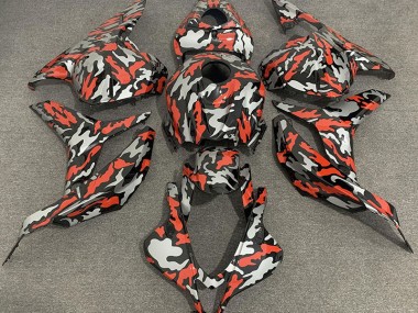 Rosso Grigio Camo 09-12 Honda CBR600RR Carene Moto