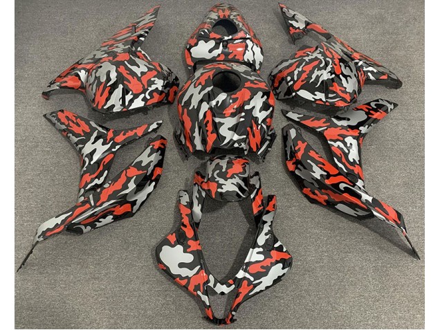 Rosso Grigio Camo 09-12 Honda CBR600RR Carene Moto Rosso Grigio Camo 09-12 Honda CBR600RR Carene Moto
