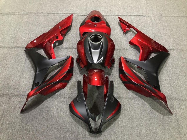 Rosso Intenso & Nero Opaco 07-08 Honda CBR600RR Carene Moto