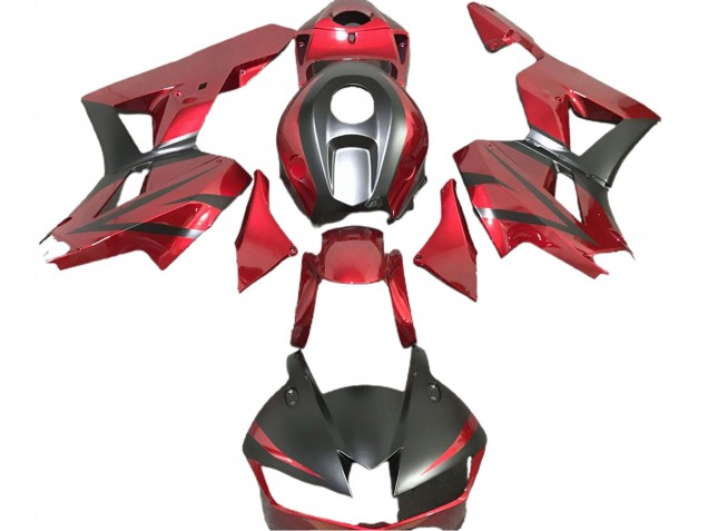 Rosso Intenso & Nero Opaco 13-23 Honda CBR600RR Carene Moto Rosso Intenso & Nero Opaco 13-23 Honda CBR600RR Carene Moto
