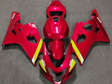 Rosso Lucido 04-05 Suzuki GSXR 600-750 Carene Moto