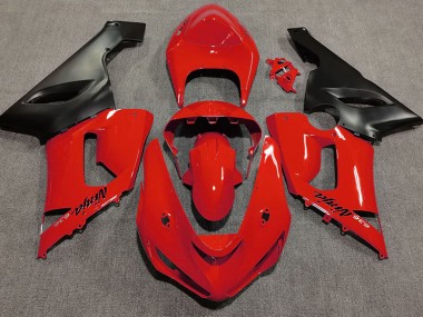 Rosso Lucido 05-06 Kawasaki ZX6R Carene Moto