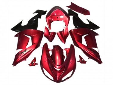 Rosso Lucido 06-07 Kawasaki ZX10R Carene Moto