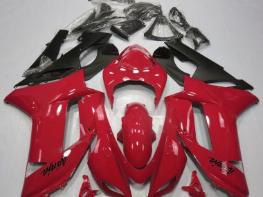 Rosso Lucido 07-08 Kawasaki ZX6R Carene Moto
