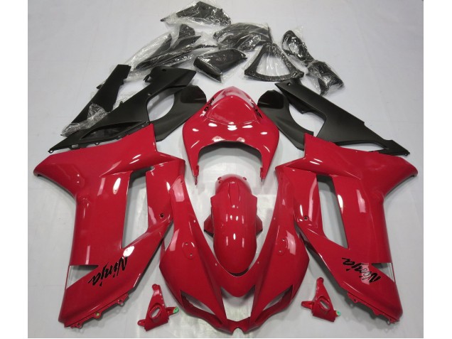 Rosso Lucido 07-08 Kawasaki ZX6R Carene Moto Rosso Lucido 07-08 Kawasaki ZX6R Carene Moto