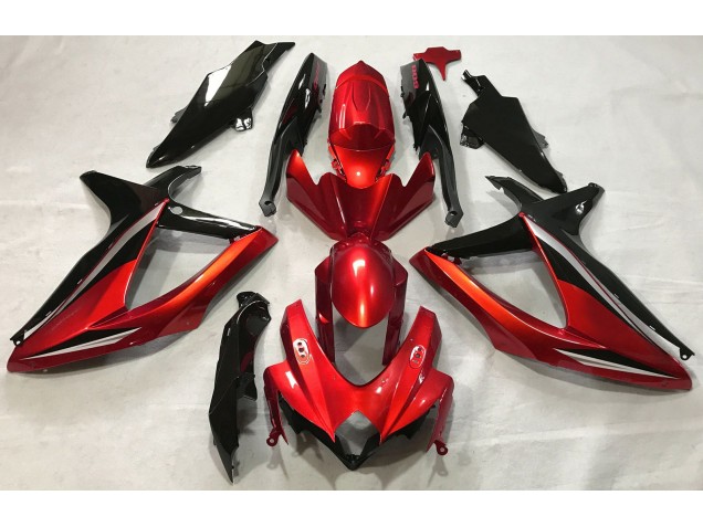 Rosso Lucido 08-10 Suzuki GSXR 600-750 Carene Moto Rosso Lucido 08-10 Suzuki GSXR 600-750 Carene Moto