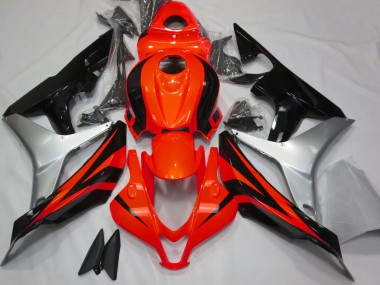 Rosso Lucido Argento & Nero 07-08 Honda CBR600RR Carene Moto