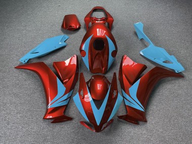 Rosso Lucido & Azzurro 12-16 Honda CBR1000RR Carene Moto