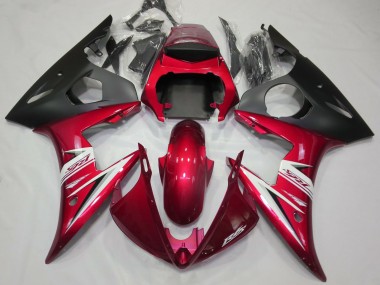 Rosso Lucido & Bianco 03-04 Yamaha R6 Carene Moto