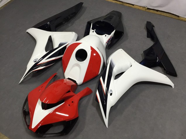 Rosso Lucido & Bianco 06-07 Honda CBR1000RR Carene Moto Rosso Lucido & Bianco 06-07 Honda CBR1000RR Carene Moto