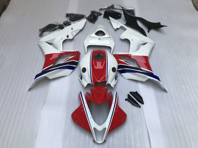 Rosso Lucido & Bianco 07-08 Honda CBR600RR Carene Moto Rosso Lucido & Bianco 07-08 Honda CBR600RR Carene Moto
