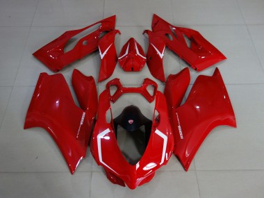 Rosso Lucido & Bianco 11-14 Ducati 1199 Carene Moto