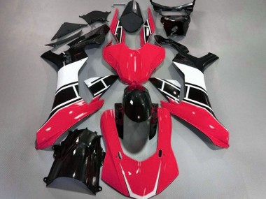 Rosso Lucido Bianco & Nero 15-19 Yamaha R1 Carene Moto
