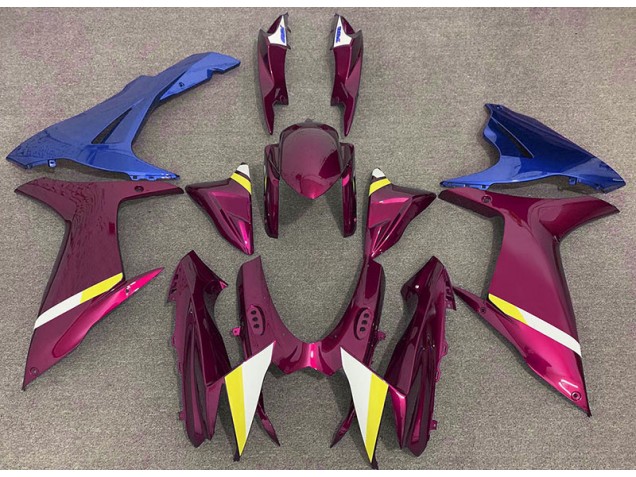 Rosso Lucido & Blu 11-24 Suzuki GSXR 600-750 Carene Moto Rosso Lucido & Blu 11-24 Suzuki GSXR 600-750 Carene Moto