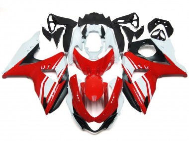 Rosso Lucido Con Stile Nero 09-16 Suzuki GSXR 1000 Carene Moto