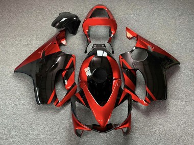 Rosso Lucido & Nero 01-03 Honda CBR600 F4i Carene Moto