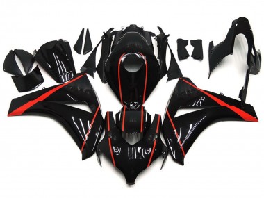 Rosso Lucido & Nero 08-11 Honda CBR1000RR Carene Moto