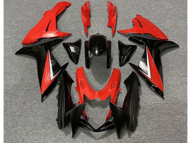 Rosso Lucido & Nero 11-24 Suzuki GSXR 600-750 Carene Moto Rosso Lucido & Nero 11-24 Suzuki GSXR 600-750 Carene Moto