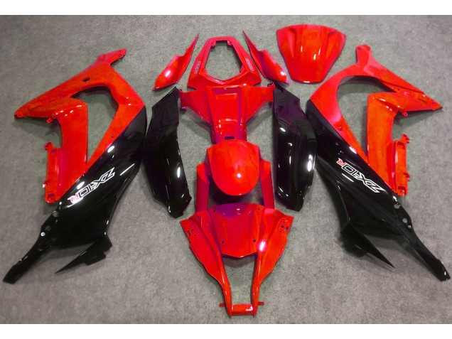 Rosso Lucido & Nero 16-19 Kawasaki ZX10R Carene Moto Rosso Lucido & Nero 16-19 Kawasaki ZX10R Carene Moto