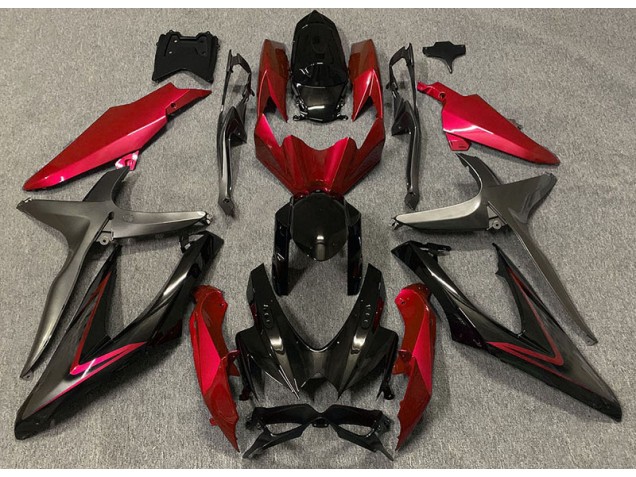 Rosso Lucido & Verde R 08-10 Suzuki GSXR 600-750 Carene Moto Rosso Lucido & Verde R 08-10 Suzuki GSXR 600-750 Carene Moto