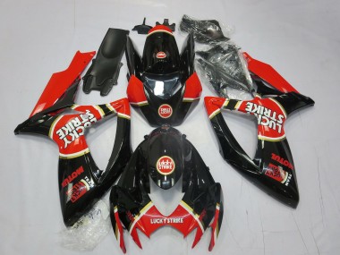 Rosso Lucky Strike 06-07 Suzuki GSXR 600-750 Carene Moto