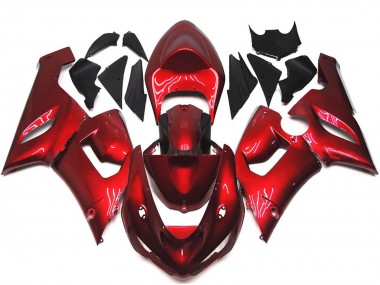 Rosso Marrone 05-06 Kawasaki ZX6R Carene Moto