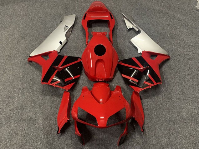 Rosso Nero & Argento 03-04 Honda CBR600RR Carene Moto Rosso Nero & Argento 03-04 Honda CBR600RR Carene Moto