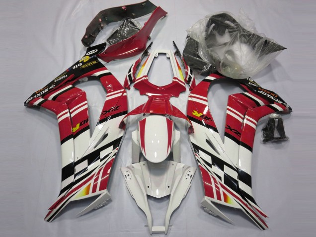 Rosso Nero & Bianco 11-15 Kawasaki ZX10R Carene Moto Rosso Nero & Bianco 11-15 Kawasaki ZX10R Carene Moto