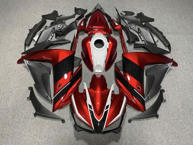Rosso Nero & Bianco 15-18 Yamaha R3 Carene Moto